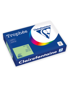 Papier Clairefontaine Trophée Vif - Coloris vert golf (500 feuilles A4 de 80g/m² )