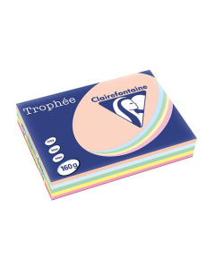 Papier Clairalfa Trophée coloris pastel 160g A4 250 feuilles coloris assortis pastel Clairefontaine