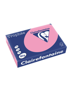 Papier Clairalfa Trophée couleur vive 80g A4 500 feuilles églantine Clairefontaine
