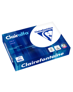 Papier reprographique qualité extra Clairalfa 160g A4 blanc 250 feuilles