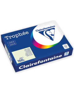 Papier Clairefontaine Trophée vif - Coloris vert pâle (250 feuilles A4 de 160g/m² )