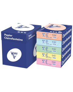 Papier Clairefontaine Trophée pastel - Coloris assortis (5 x 500 feuilles A4 de 80g/m² )