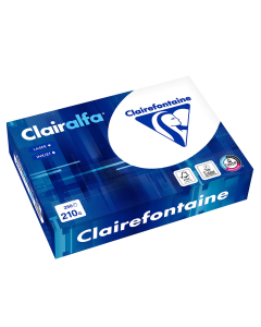 Papier reprographique qualité extra Clairalfa 210g A4 blanc 250 feuilles 