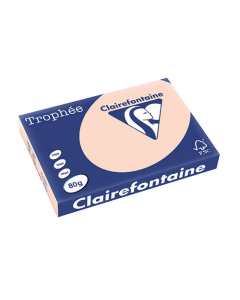 Papier Clairalfa Trophée coloris pastel 80g A3 500 feuilles saumon Clairefontaine