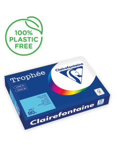 Papier Clairefontaine Trophée vif - Coloris bleu alizé (500 feuilles A3 de 80g/m² )