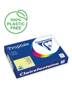 Papier Clairefontaine Trophée vif - Coloris jonquille (500 feuilles A3 de 80g/m² )