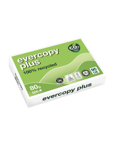 500 feuilles de papier 100% recyclé - Evercopy plus - 80 g/m² - A4