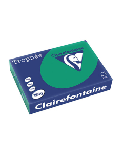 Papier Clairalfa Trophée couleur intense 160g A4 250 feuilles vert sapin Clairefontaine