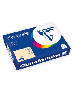 Papier Clairefontaine Trophée Vif - Coloris chamois (250 feuilles A4 de 160g/m² )