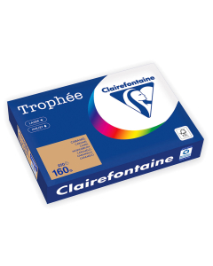 Papier Clairefontaine Trophée Vif - Coloris caramel (250 feuilles A4 de 160g/m² )