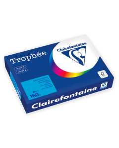 Papier Clairefontaine Trophée Intense - Coloris turquoise (250 feuilles A4 de 160g/m² )