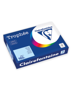 Papier Clairefontaine Trophée Vif - Coloris bleu vif (250 feuilles A4 de 160g/m² )