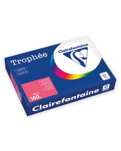 Papier Clairefontaine Trophée Vif - Coloris églantine (250 feuilles A4 de 160g/m² )