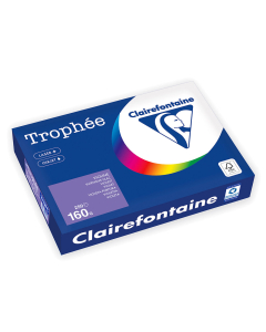 Papier Clairefontaine Trophée Intense - Coloris violine (250 feuilles A4 de 160g/m² )