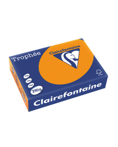 Papier Clairalfa Trophée couleur intense 210g A4 250 feuilles orange vif Clairefontaine