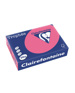 Papier Clairalfa Trophée couleur intense 210g A4 250 feuilles rose fuchsia Clairefontaine