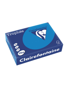 Papier Clairalfa Trophée couleur intense 210g A4 250 feuilles turquoise Clairefontaine