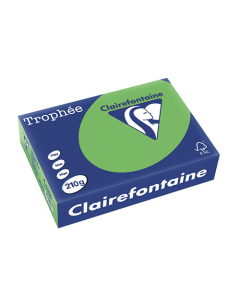 Papier Clairalfa Trophée couleur intense 210g A4 250 feuilles vert menthe Clairefontaine