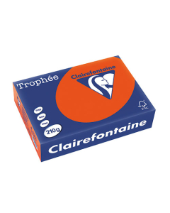 Papier Clairalfa Trophée couleur intense 210g A4 250 feuilles rouge cardinal Clairefontaine