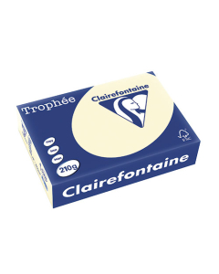 Papier Clairalfa Trophée couleur vive 210g A4 250 feuilles ivoire Clairefontaine