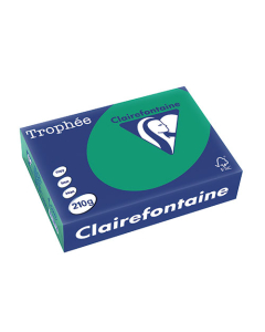 Papier Clairalfa Trophée couleur intense 210g A4 250 feuilles vert sapin Clairefontaine