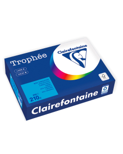 Papier Clairefontaine Trophée Intense - Coloris turquoise (250 feuilles A4 de 210 g/m² )