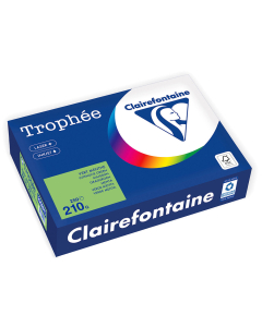 Papier Clairefontaine Trophée Intense - Coloris vert menthe (250 feuilles A4 de 210 g/m² )