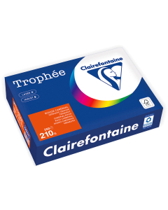 Papier Clairefontaine Trophée Intense - Coloris rouge cardinal (250 feuilles A4 de 210 g/m² )