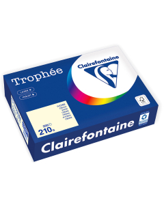 Papier Clairefontaine Trophée Vif - Coloris ivoire (250 feuilles A4 de 210 g/m² )