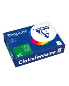 Papier Clairefontaine Trophée Intense - Coloris vert billard (250 feuilles A4 de 210 g/m² )