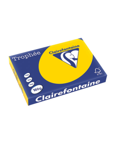 Papier Clairalfa Trophée couleur vive 160g A3 250 feuilles bouton d'or Clairefontaine