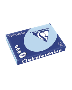 Papier Clairalfa Trophée couleur vive 160g A3 250 feuilles bleu vif Clairefontaine