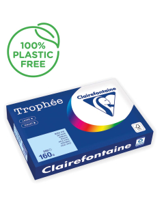 Papier Clairefontaine Trophée vif - Coloris bleu vif (250 feuilles A3 de 160g/m² )