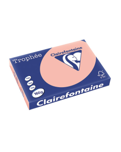 Papier Clairalfa Trophée couleur vive 160g A3 250 feuilles pêche Clairefontaine