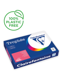 Papier Clairefontaine Trophée vif - Coloris églantine (250 feuilles A3 de 160g/m² )