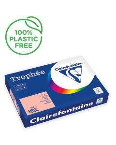 Papier Clairefontaine Trophée vif - Coloris pêche (250 feuilles A3 de 160g/m² )