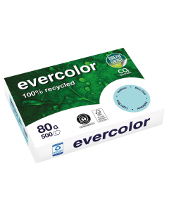 Papier 100 % recyclé Evercolor -A4 - 80 g/m² - Bleu