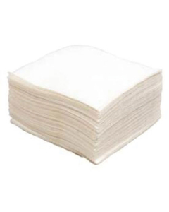 Paquet de 100 serviettes blanches en papier 2 plis 30x30