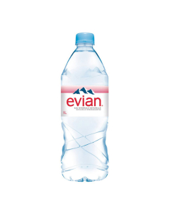 Lot de 12 bouteilles Evian 1l