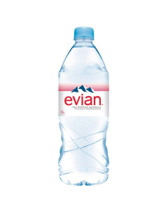 Lot de 12 bouteilles Evian 1l
