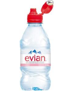 Lot de 24 bouteilles Evian 33cl