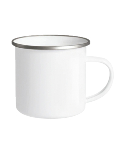 Mugs personnalisés en grès blanc brillant - 30 cl