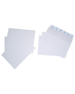 Paquet de 50 enveloppes 114x162mm auto-adhésives - 80g blanc