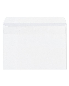 Boîte de 100 enveloppes gommées format 114x162mm - blanc fond gris