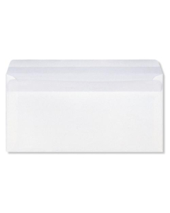 Boîte de 500 enveloppes autocollantes 110x220mm 80g blanc