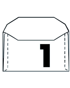 Boîte de 1000 enveloppes 115x225mm mécanisables pour mise sous pli automatique avec fenêtre (45x100mm) - 80g blanc