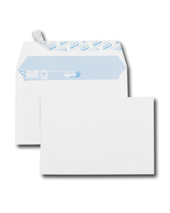 500 enveloppes blanches - 114 x 162 mm (C6) - 90 g/m² - Auto-adhésive