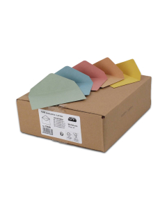 1000 enveloppes élection - 90 x 140 mm - Assortiment de couleur
