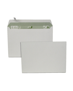 500 enveloppes blanches auto-adhésives - 100% recyclées - 162 x 229 mm (C5) - 80 g/m²