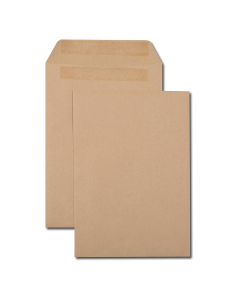 500 pochettes en kraft brun - B5 (176x250 mm) - 90 g/m²